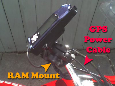 motorcycle GPS RAM mount